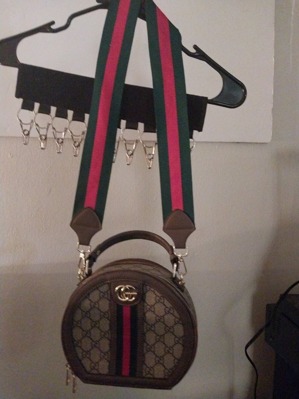 GG Gucci Print Denim Handbag
